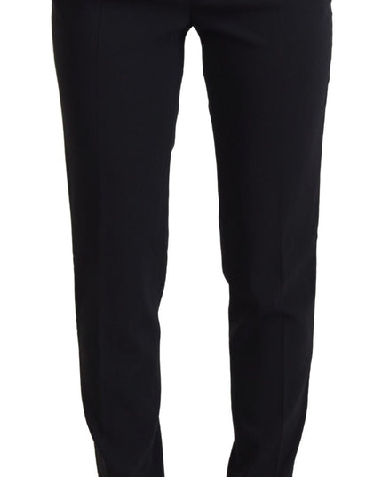 Dolce & Gabbana Black High Waist Women Pants