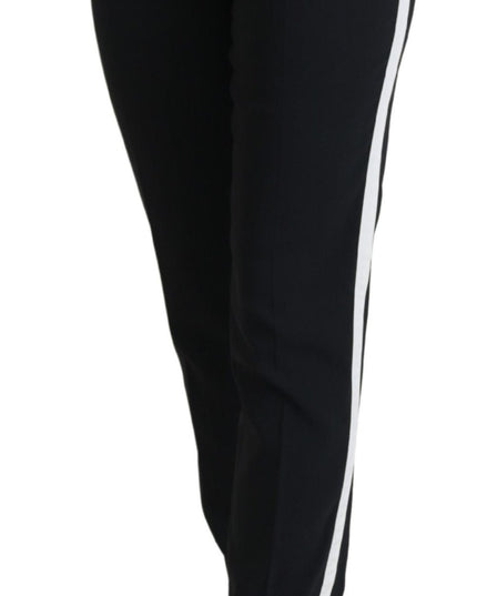 Dolce & Gabbana Black High Waist Women Pants