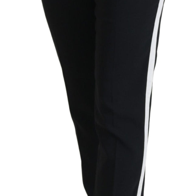 Dolce & Gabbana Black High Waist Women Pants