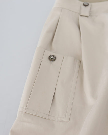 Dolce & Gabbana Beige High Waist Women Pants