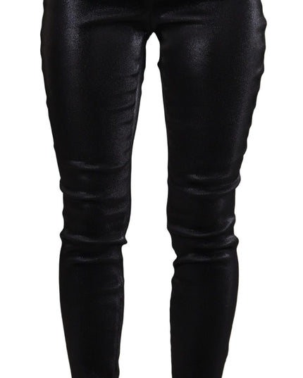 Dolce & Gabbana Black Washed Cotton Skinny Denim Jeans