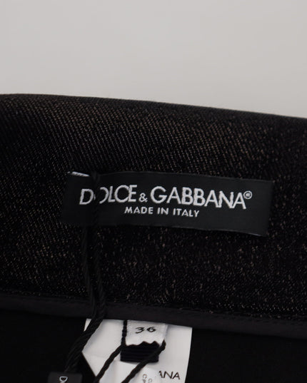 Dolce & Gabbana Black Washed Cotton Skinny Denim Jeans
