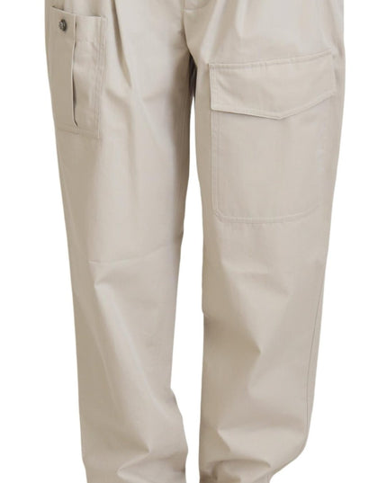Dolce & Gabbana Beige Cotton Women Cargo Pants