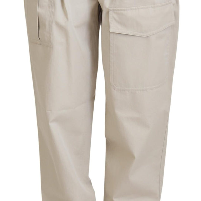 Dolce & Gabbana Beige Cotton Women Cargo Pants