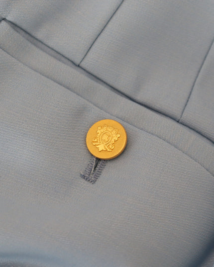 Dolce & Gabbana Light Blue Button Wide Leg Pants