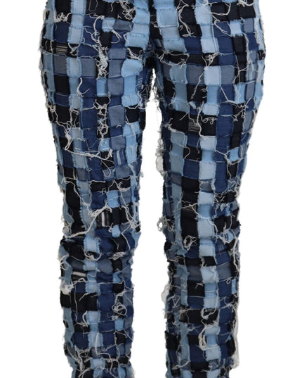 Dolce & Gabbana Multicolor Patchwork Cotton Denim Jeans