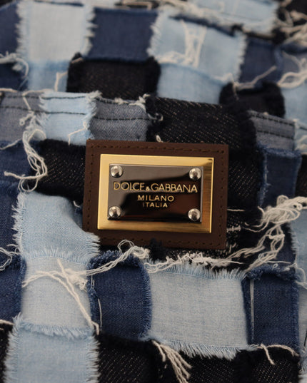 Dolce & Gabbana Multicolor Patchwork Cotton Denim Jeans