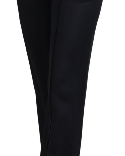 Dolce & Gabbana Black Straight Fit Cotton Pants