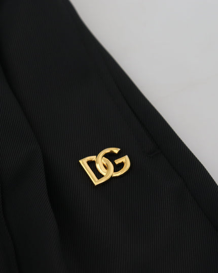 Dolce & Gabbana Black Straight Fit Cotton Pants