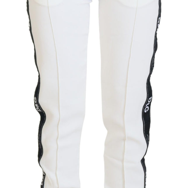 Dolce & Gabbana White DG Logo Sweatpants Pants