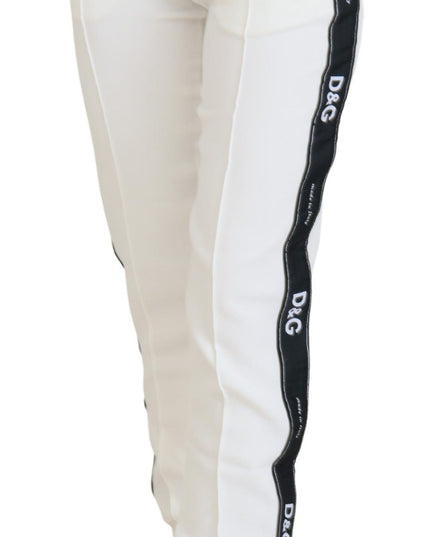 Dolce & Gabbana White DG Logo Sweatpants Pants