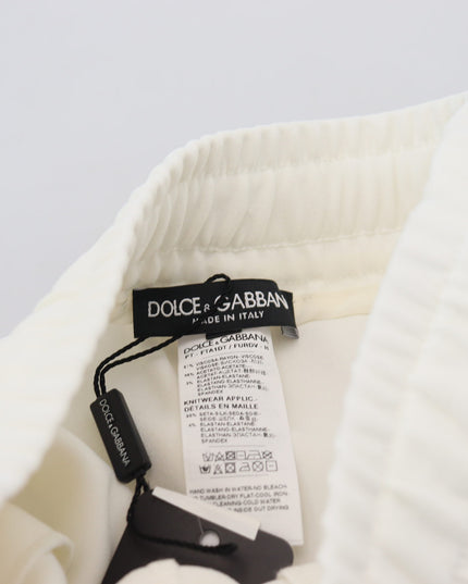 Dolce & Gabbana White DG Logo Sweatpants Pants