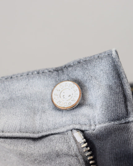 Dolce & Gabbana Gray Washed Skinny Men Denim Jeans