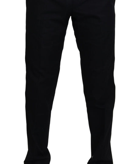 Dolce & Gabbana Black Chino Formal Cotton Pants