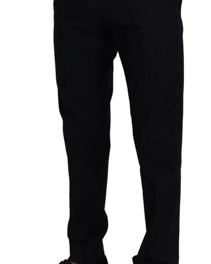 Dolce & Gabbana Black Chino Formal Cotton Pants