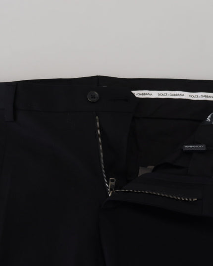 Dolce & Gabbana Black Chino Formal Cotton Pants