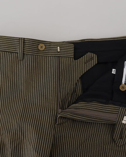 BENCIVENGA Multicolor Striped Pure Cotton Men Pants