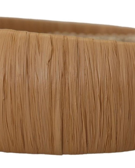 Dolce & Gabbana Beige Viscose Women Hair Headband Diadem