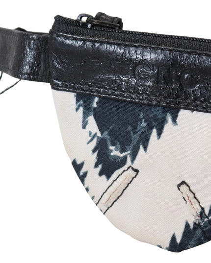 Costume National White Genuine Leather Coin Purse Strap Wallet