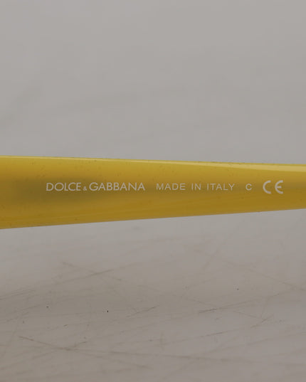 Dolce & Gabbana Yellow Acetate Frame Stars Embellishment DG4124 Sunglasses