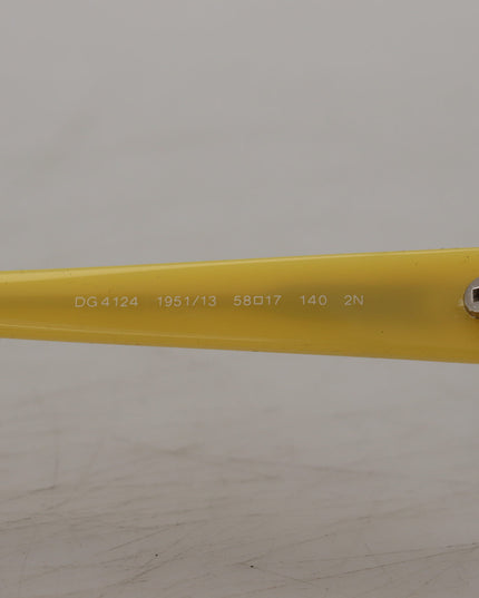 Dolce & Gabbana Yellow Acetate Frame Stars Embellishment DG4124 Sunglasses