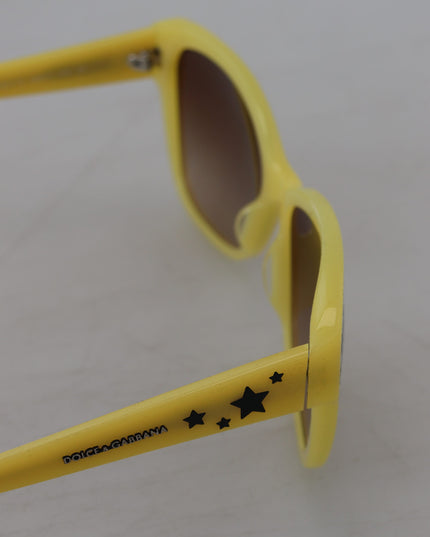 Dolce & Gabbana Yellow Acetate Frame Stars Embellishment DG4124 Sunglasses