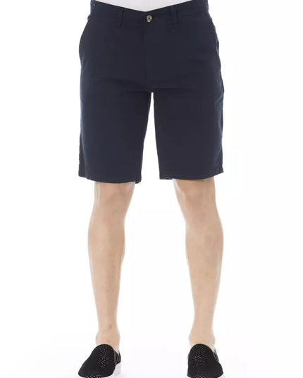 Baldinini Trend Blue Cotton Men Bermuda Short