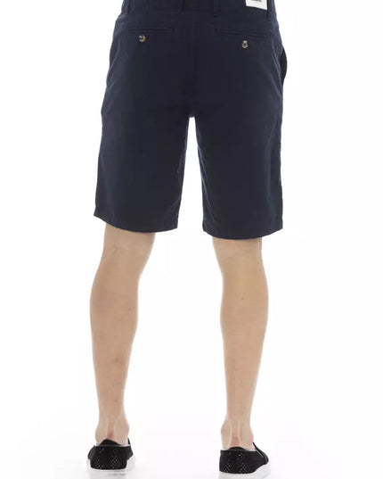 Baldinini Trend Blue Cotton Men Bermuda Short