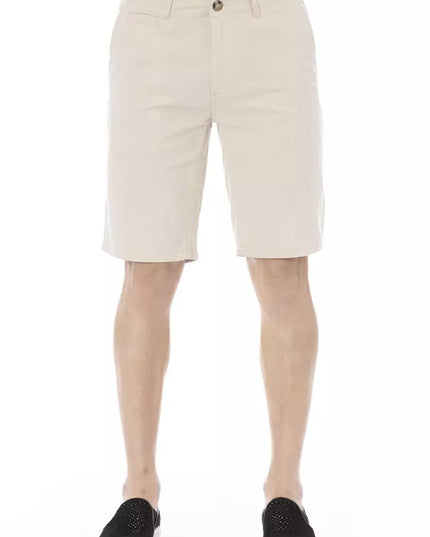 Baldinini Trend Beige Cotton Men Short