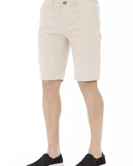 Baldinini Trend Beige Cotton Men Short