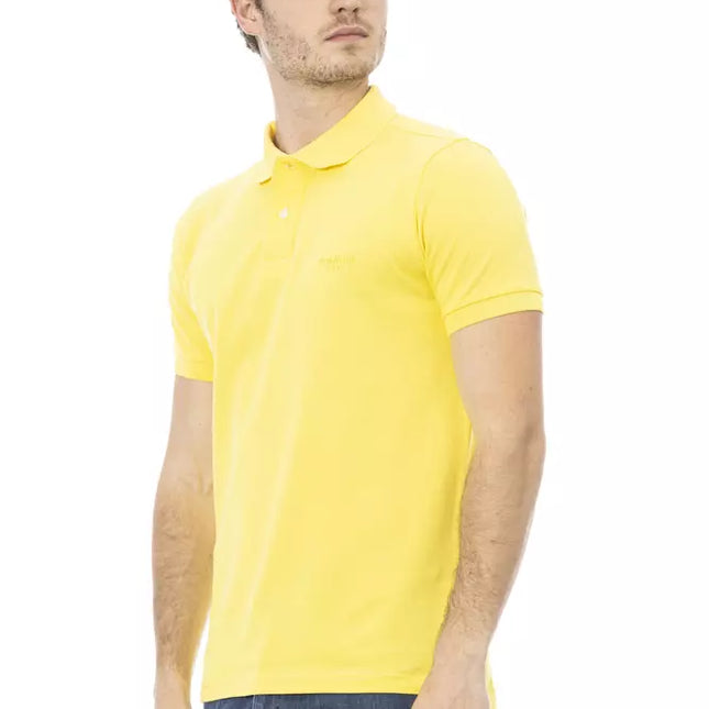 Baldinini Trend Yellow Cotton Men Polo Shirt