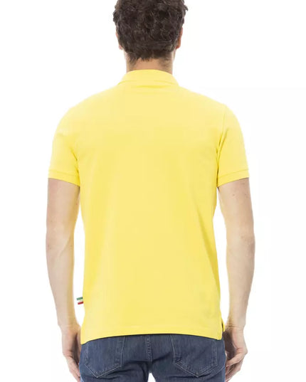 Baldinini Trend Yellow Cotton Men Polo