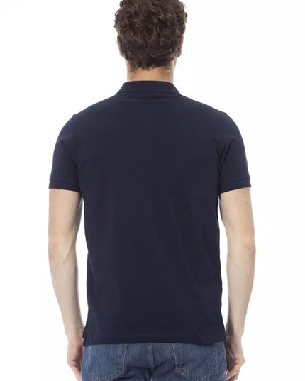 Baldinini Trend Blue Cotton Men Polo Shirt