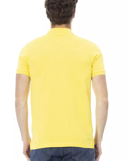 Baldinini Trend Yellow Cotton Men Polo Shirt