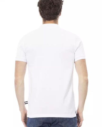 Baldinini Trend White Cotton Men Polo Shirt