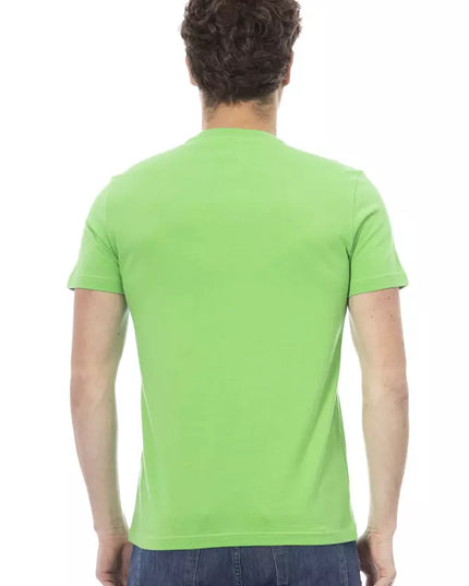 Baldinini Trend Green Cotton Men T-Shirt