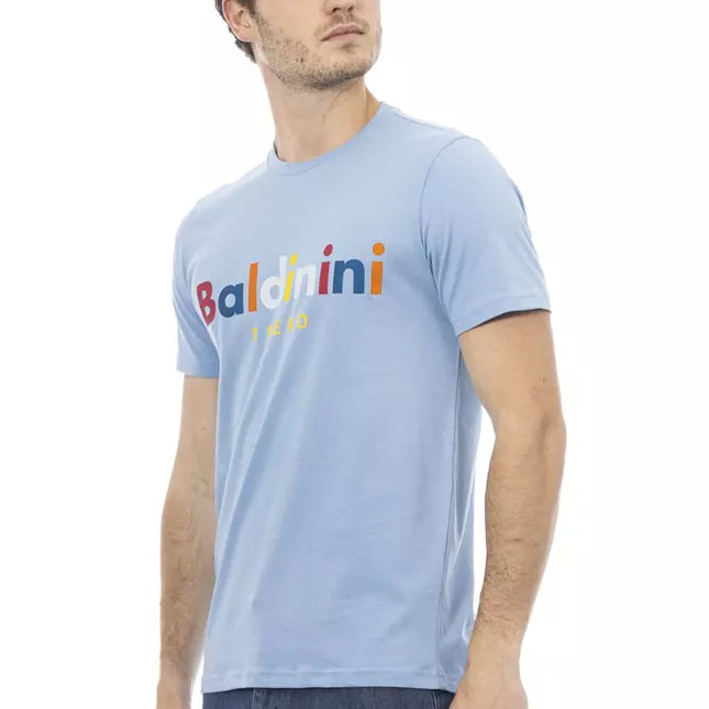 Baldinini Trend Light Blue Cotton Men T-Shirt