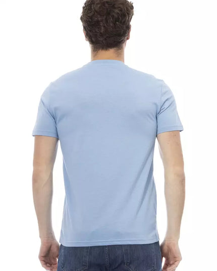 Baldinini Trend Light Blue Cotton Men T-Shirt