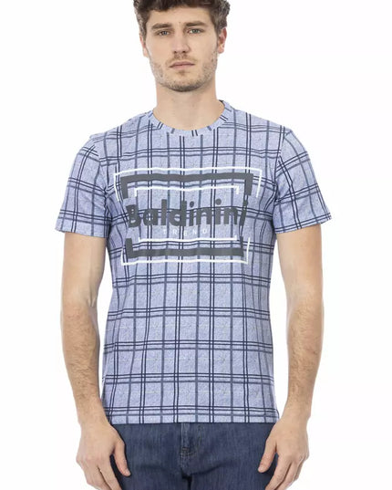 Baldinini Trend Light Blue Cotton Men T-Shirt
