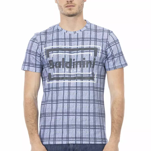 Baldinini Trend Light Blue Cotton Men T-Shirt