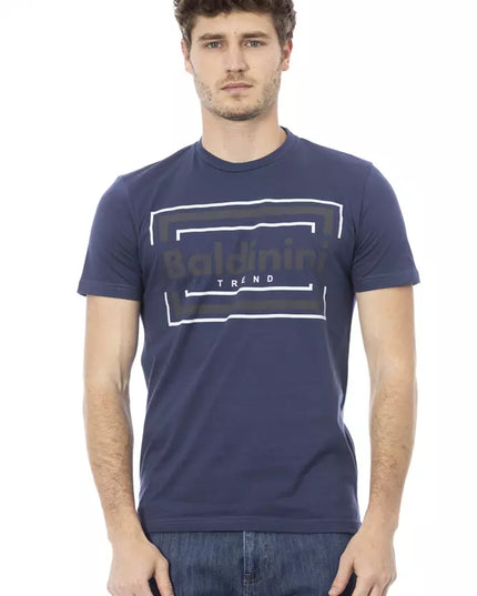 Baldinini Trend Blue Cotton Men T-Shirt