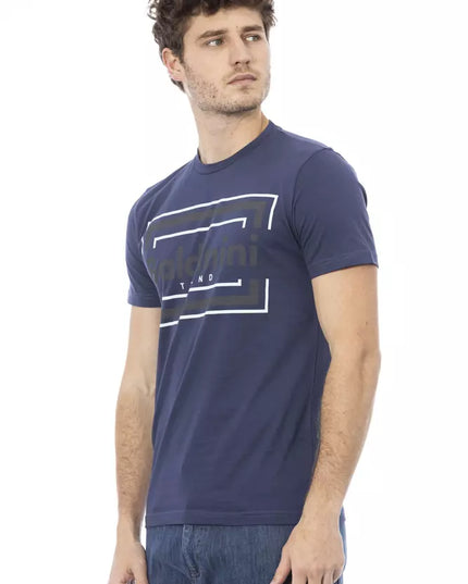 Baldinini Trend Blue Cotton Men T-Shirt