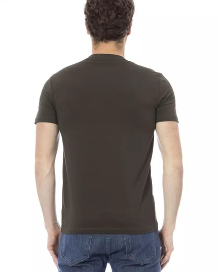 Baldinini Trend Green Cotton Men T-Shirt