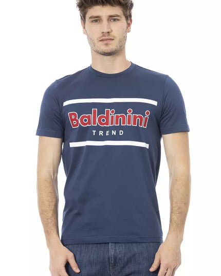 Baldinini Trend Blue Cotton Men T-Shirt