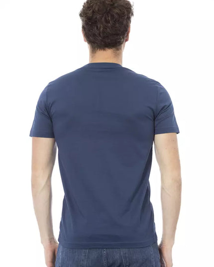 Baldinini Trend Blue Cotton Men T-Shirt