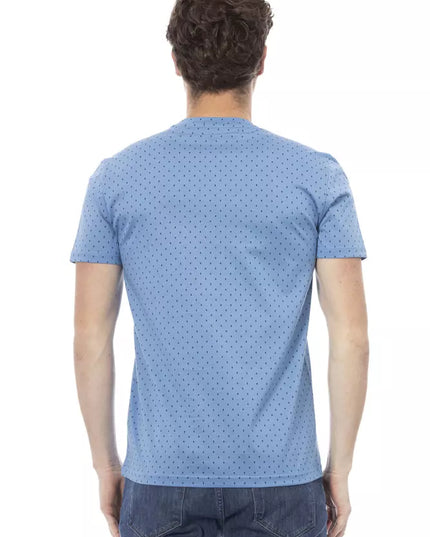 Baldinini Trend Light Blue Cotton Men T-Shirt