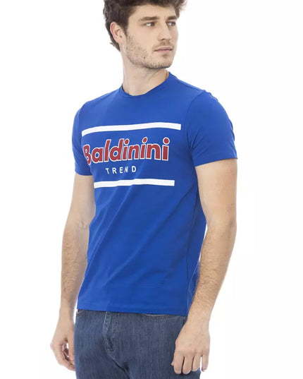 Baldinini Trend Blue Cotton Men T-Shirt