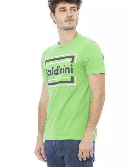 Baldinini Trend Green Cotton Men T-Shirt
