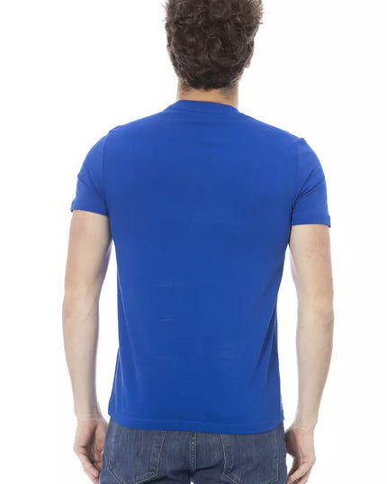 Baldinini Trend Blue Cotton Men T-Shirt