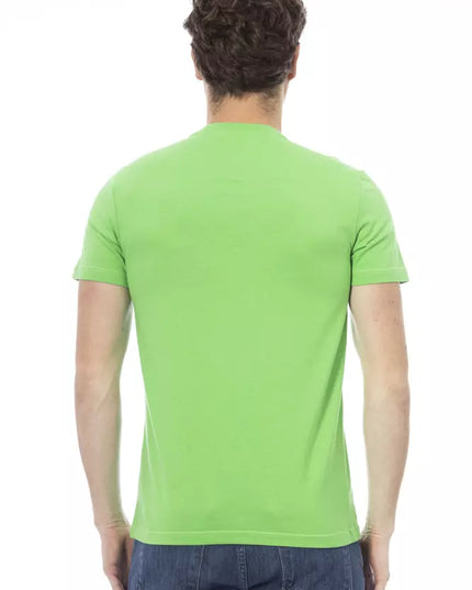Baldinini Trend Green Cotton Men T-Shirt